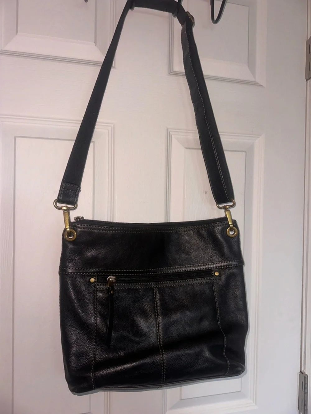 Fossil Sasha Crossbody Large Leather Satchel Y2K